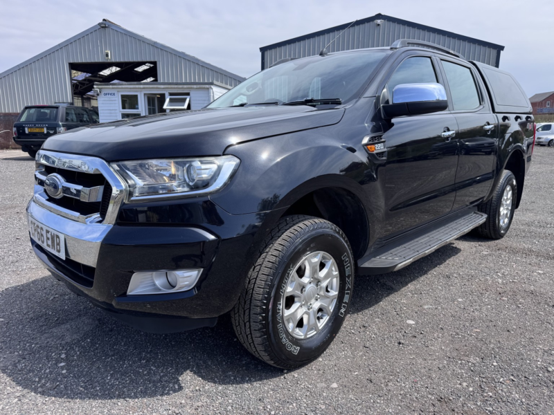 2016 Ford Ranger 2.2 Tdci Xlt. 4x4 Double Cab Pickup. Only 73300 Miles. Ac. Dab. in Black — image 1