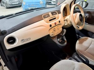 2009 Fiat 500 1.4 Lounge Auto Euro 4 3dr in White — image 4