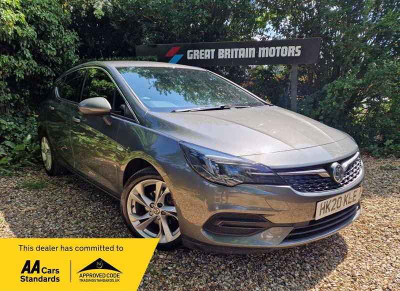 2020 Vauxhall Astra 1.2 Turbo Sri Euro 6 (s/s) 5dr in Grey — image 1