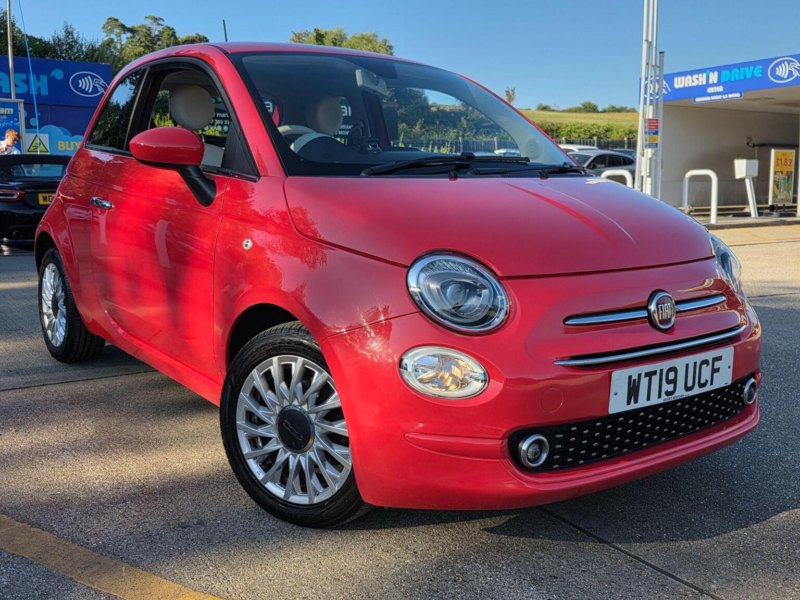 2019 Fiat 500 1.2 Lounge Euro 6 (s/s) 3dr in Pink — image 1