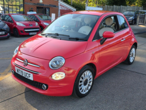 2019 Fiat 500 1.2 Lounge Euro 6 (s/s) 3dr in Pink — image 2