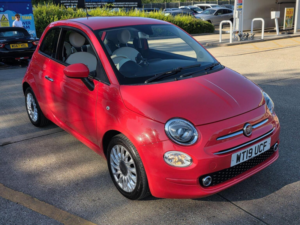 2019 Fiat 500 1.2 Lounge Euro 6 (s/s) 3dr in Pink — image 3
