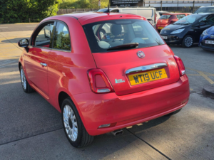 2019 Fiat 500 1.2 Lounge Euro 6 (s/s) 3dr in Pink — image 4