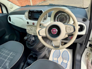 2016 Fiat 500 1.2 Lounge Euro 6 (s/s) 3dr in White — image 5