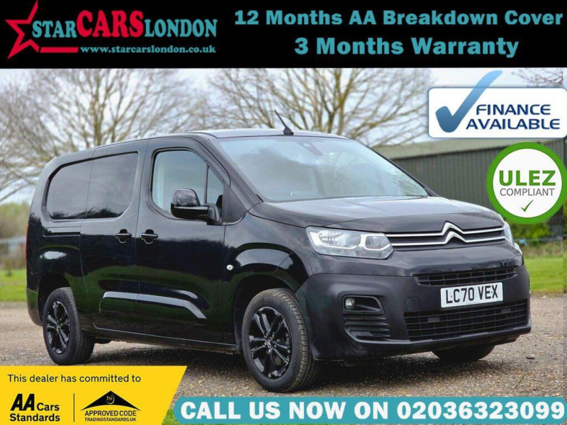 2020 Citroen Berlingo 1.5 Bluehdi 950 Driver Xl Eat8 Lwb Euro 6 (s/s) 6dr in Black — image 1