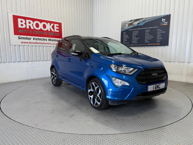 2019 Ford Ecosport 1.0t Ecoboost St-Line Euro 6 (s/s) 5dr in Blue — image 1