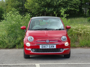 2017 Fiat 500 1.2 Lounge Hatchback 3dr Petrol Manual Euro 6 (s/s) (69 Bhp) in Red — image 2