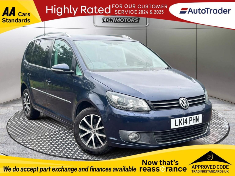 2014 Volkswagen Touran 1.4 Tsi Se DSG Euro 5 5dr in Blue — image 1