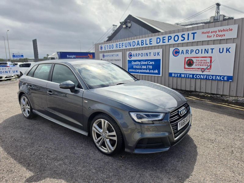 2017 Audi A3 2.0 Tdi S Line Sportback Euro 6 (s/s) 5dr in Grey — image 1