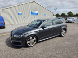 2017 Audi A3 2.0 Tdi S Line Sportback Euro 6 (s/s) 5dr in Grey — image 3