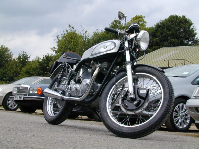 1960 Norton Classic Ref 8386 - Triton 650 Cafe Racer in Silver — image 1