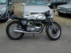 1960 Norton Classic Ref 8386 - Triton 650 Cafe Racer in Silver — image 2