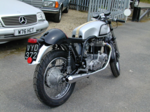 1960 Norton Classic Ref 8386 - Triton 650 Cafe Racer in Silver — image 3