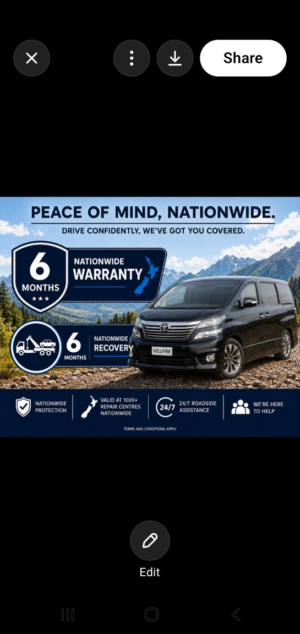 2014 Toyota Vellfire 2.4 Auto Red Seats in Black — image 2