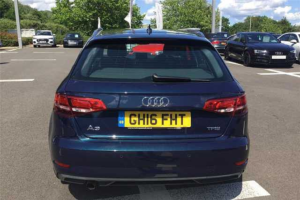 2016 Audi A3 1.0 Tfsi Se Sportback 5dr Petrol S Tronic Euro 6 (s/s) (116 Ps) in Blue — image 3