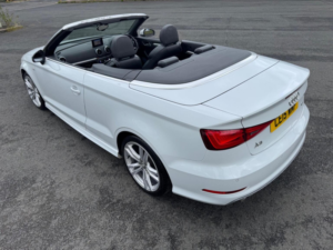 2015 Audi A3 Cabriolet 2.0 Tdi S Line S Tronic Euro 6 (s/s) 2dr in White — image 2