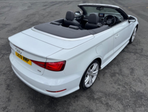 2015 Audi A3 Cabriolet 2.0 Tdi S Line S Tronic Euro 6 (s/s) 2dr in White — image 4