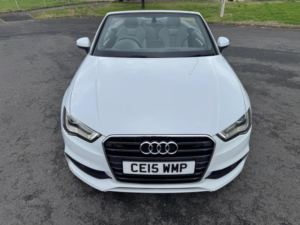2015 Audi A3 Cabriolet 2.0 Tdi S Line S Tronic Euro 6 (s/s) 2dr in White — image 5