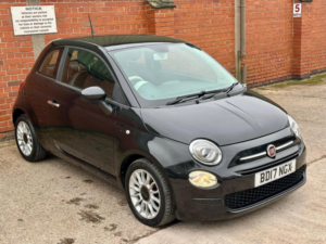 2017 Fiat 500 1.2 Eco Pop Star Euro 6 (s/s) 3dr in Black — image 2