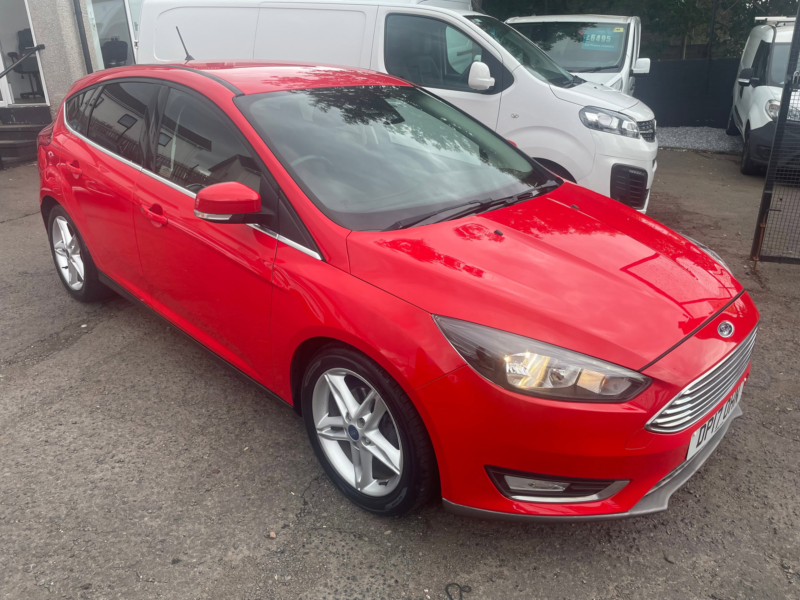 2017 Ford Focus 1.0t Ecoboost Titanium Hatchback 5dr Petrol Manual Euro 6 (s/s) (125 Ps) in Red — image 1