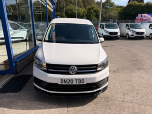 2020 Volkswagen Caddy 2.0 Tdi C20 Startline Panel Van 5dr Diesel Manual Swb Euro 6 102 Ps in White — image 2