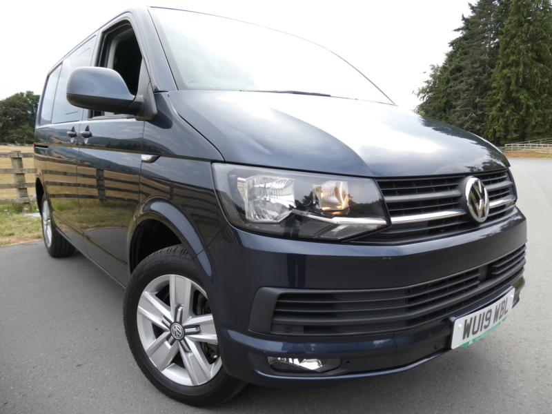 2019 Volkswagen Transporter 2.0 Tdi T32 Bluemotion Tech Highline Kombi Double Cab 5dr Diesel DSG Fwd Swb Euro 6 (s/s) (150 Ps) in Blue — image 1