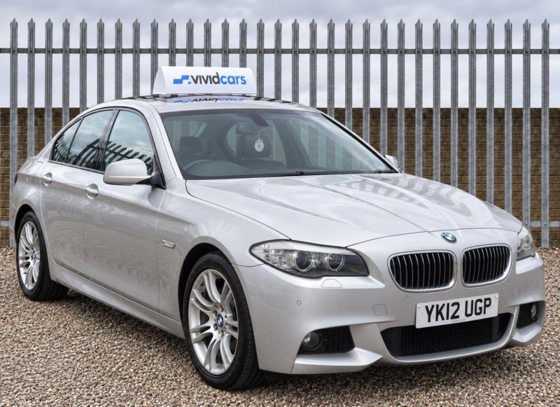2012 BMW 5 Series 2.0 520d M Sport Steptronic Euro 5 (s/s) 4dr in Silver — image 1