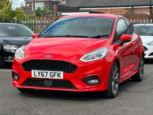 2018 Ford Fiesta 1.0t Ecoboost St-Line Hatchback 3dr Petrol Manual Euro 6 (s/s) (140 Ps) in Red — image 2