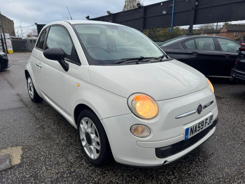 2009 Fiat 500 1.2 Pop Euro 5 (s/s) 3dr in White — image 1