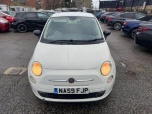 2009 Fiat 500 1.2 Pop Euro 5 (s/s) 3dr in White — image 3