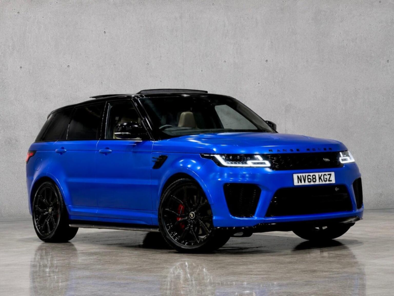 2018 Land Rover Range Rover Sport 5.0 P575 V8 Svr Auto 4WD Euro 6 (s/s) 5dr in Blue — image 1
