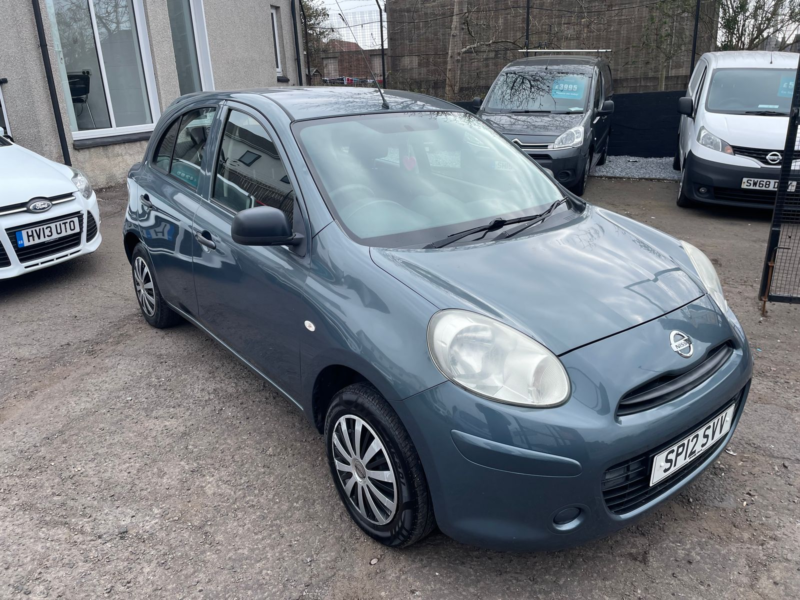 2012 Nissan Micra 1.2 12v Visia Hatchback 5dr Petrol Manual Euro 5 (80 Ps) in Grey — image 1