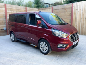 2021 Ford Tourneo Custom 4 SEAT Auto Wheelchair Accessible Disabled Access Vehicle Wav in Red — image 3
