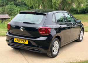 2019 Volkswagen Polo 1.0 Tsi Se DSG Euro 6 (s/s) 5dr in Black — image 4