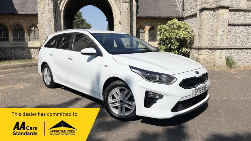 2019 Kia Ceed 1.0 T-Gdi Eco 2 Sportswagon Euro 6 (s/s) 5dr in White — image 1