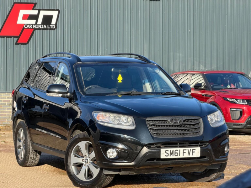 2011 Hyundai Santa Fe 2.2 Crdi Premium 4WD Euro 5 5dr (7 Seat) in Black — image 1