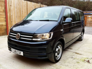 2018 Volkswagen Transporter Lwb Auto Twin Wheelchair Accessible Disabled Access Vehicle Wav in Blue — image 3