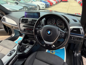 2012 BMW 1 Series 2.0 118d M Sport Euro 5 (s/s) 3dr in Black — image 3