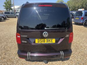 2018 Volkswagen Caddy Life Drive From Wheelchair Access Vehicle 1.4 Tsi Bluemotion Tech in Purple — image 4