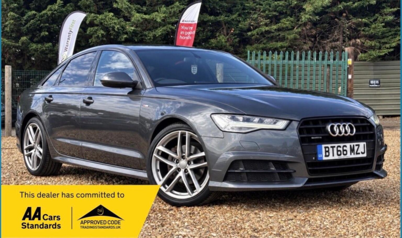 2016 Audi A6 Saloon 2.0 Tdi Black Edition S Tronic Quattro Euro 6 (s/s) 4dr in Grey — image 1