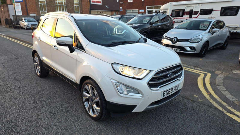 2019 Ford Ecosport 1.0t Ecoboost Titanium Euro 6 (s/s) 5dr in White — image 1