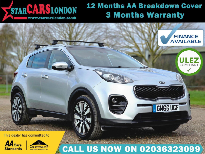 2017 Kia Sportage 1.7 Crdi 3 Dct Euro 6 (s/s) 5dr in Silver — image 1