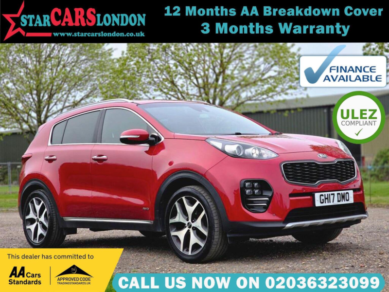 2017 Kia Sportage 1.6 T-Gdi Gt-Line Dct AWD Euro 6 5dr in Red — image 1