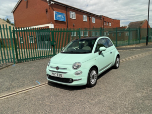 2017 Fiat 500 1.2 Lounge Euro 6 (s/s) 3dr in Green — image 3