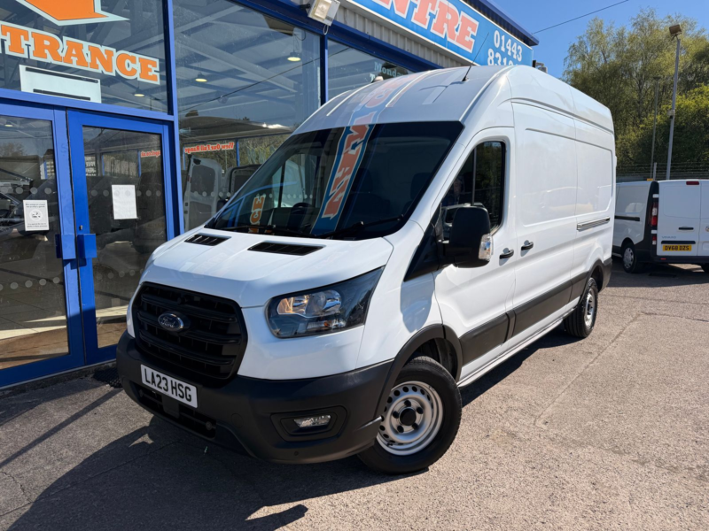 2023 Ford Transit 2.0 350 Ecoblue Leader Panel Van 5dr Diesel Manual Fwd L3 H3 Euro 6 130 Ps in White — image 1