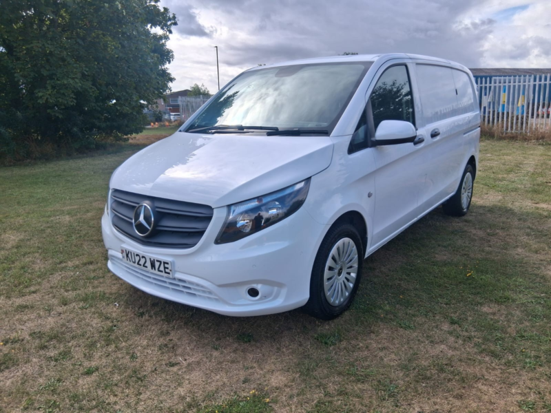 2022 Mercedes-Benz Vito 2.0 116 Cdi Progressive Panel Van 5dr Diesel G-Tronic Rwd L1 Euro 6 (s/s) (163 Ps) in White — image 1