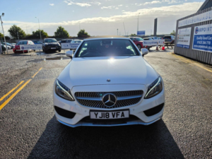 2018 Mercedes-Benz C Class 2.1 C250d Amg Line (premium Plus) Cabriolet G-Tronic+ Euro 6 (s/s) 2dr in White — image 2
