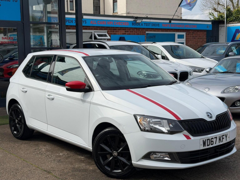 2018 Skoda Fabia 1.0 Tsi Redline Euro 6 (s/s) 5dr in White — image 1