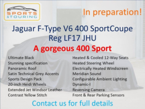 2017 Jaguar F-Type 3.0 V6 400 Sport Auto Euro 6 (s/s) 2dr in Black — image 2
