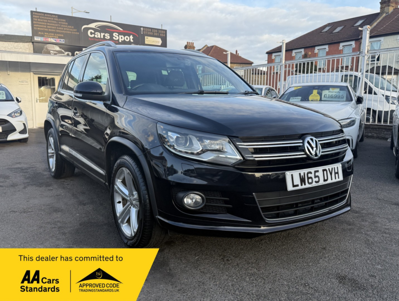 2015 Volkswagen Tiguan 1.4 Tsi R-Line Bmt Fresh Import Verified Mile Finance Avb in Black — image 1